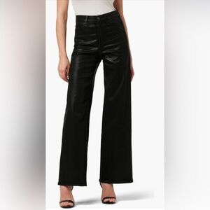 Joe’s Jeans The Mia Coated High Waist Wide Leg Jeans, Size 28